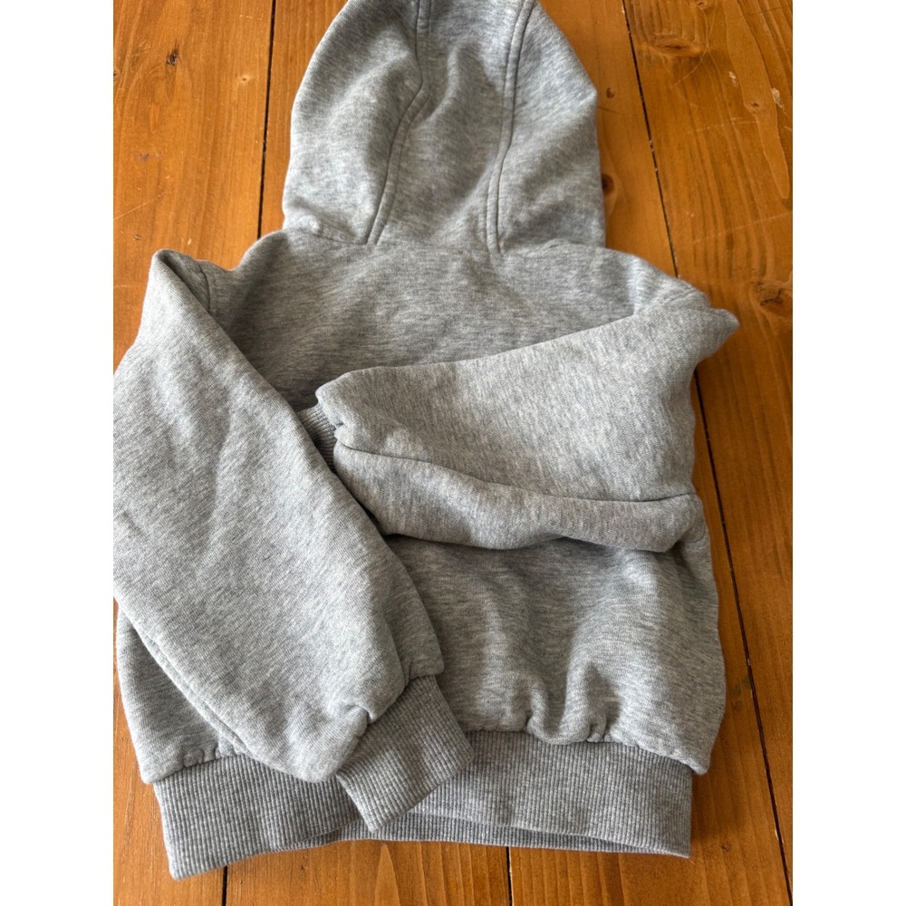 Nike Kids Heather Gray Blue Gradient Logo Fleece Hoodie Toddler Size 2T M412-042 - Picture 6 of 8